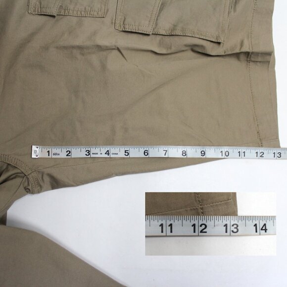 NWT George Men’s Stone Wash Below the Knee Messenger Or Cargo Style Shorts - Picture 9 of 13